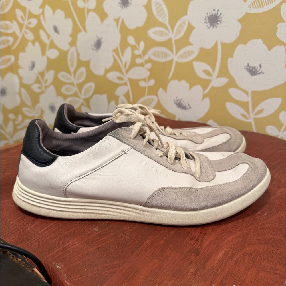 Cole Haan Men's Cream and Gray Sneakers